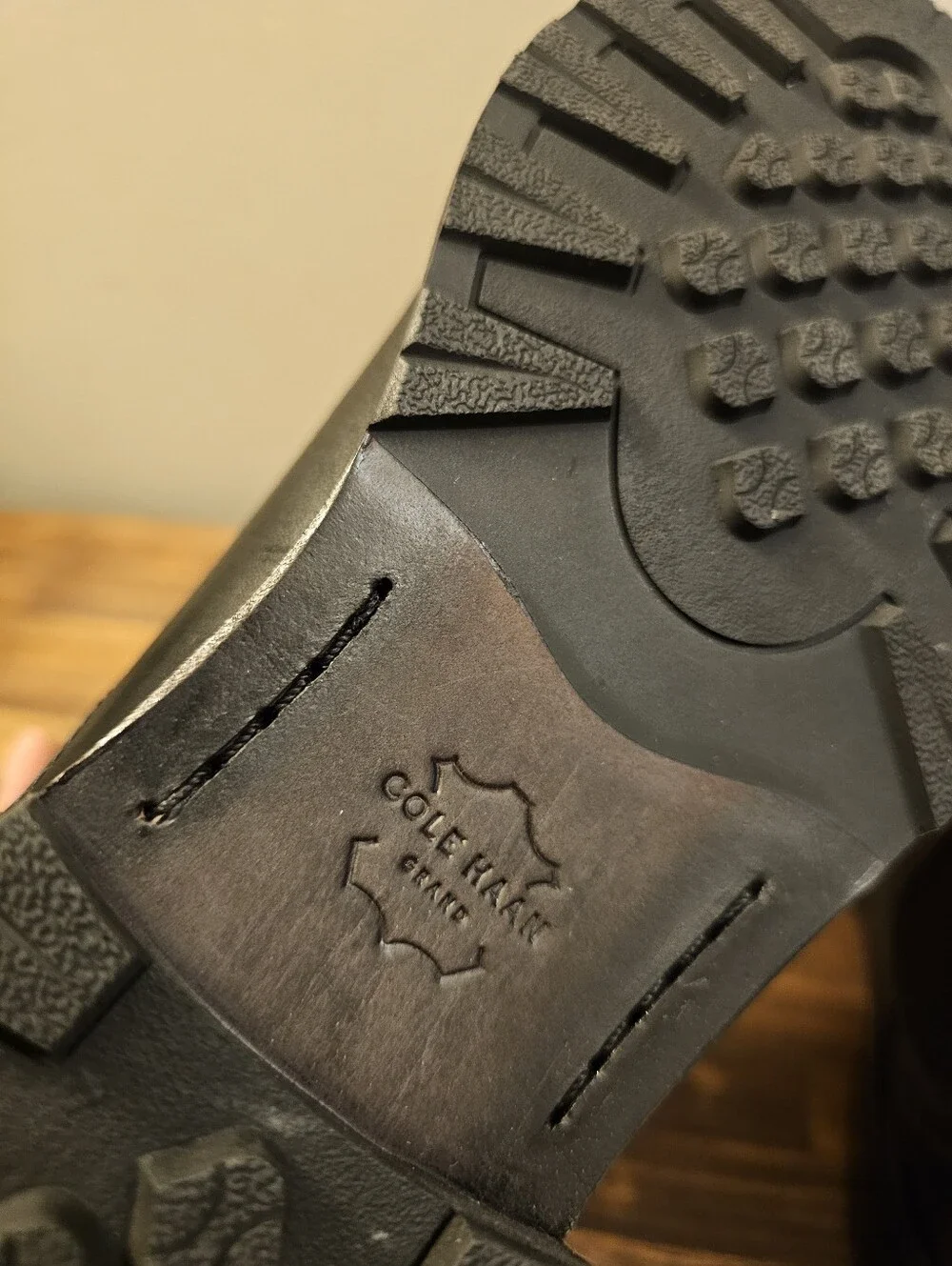 Cole Haan Black Leather Chukka Boots